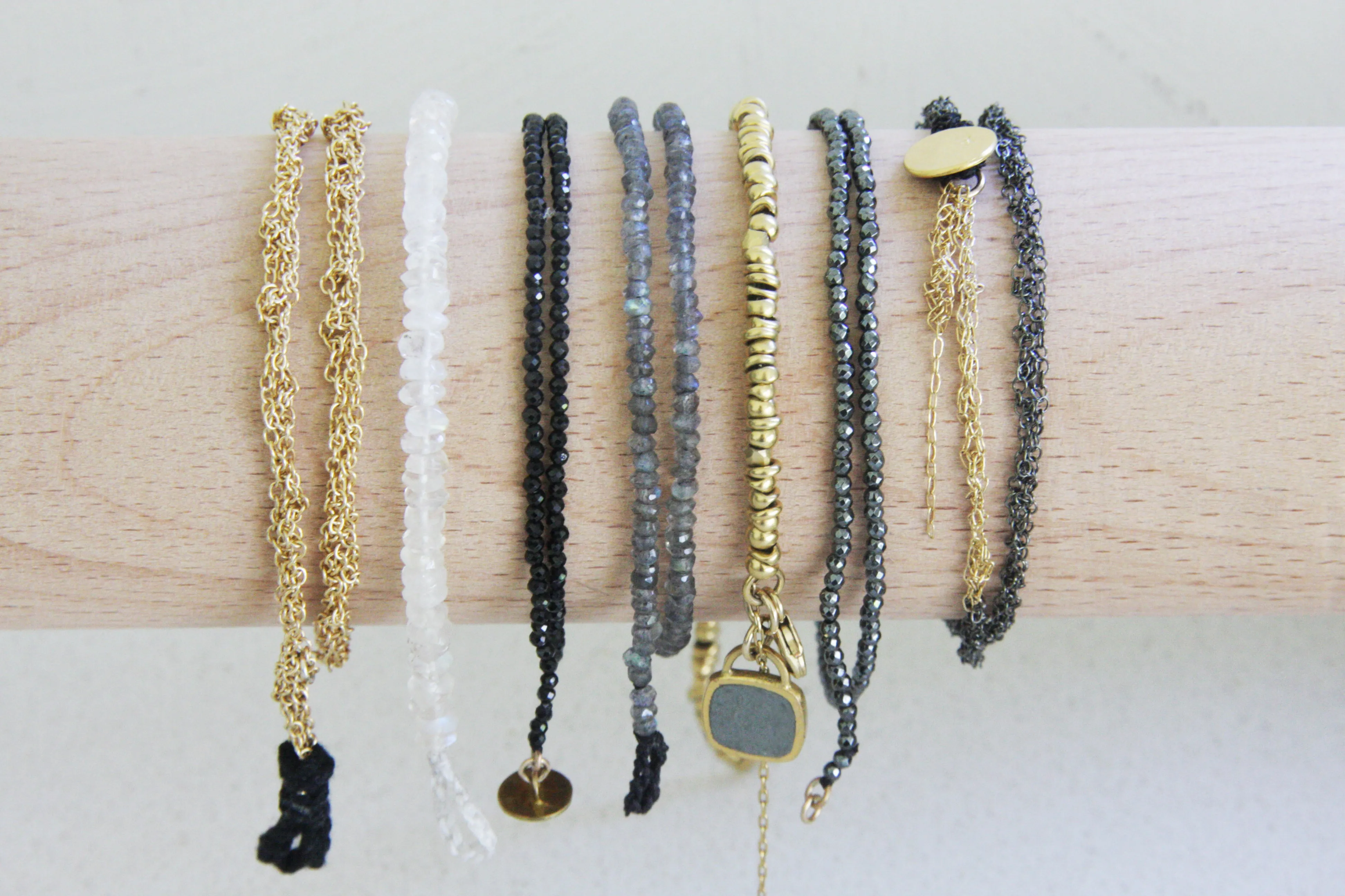 Handmade Double Knitted Gold Chain Bracelet