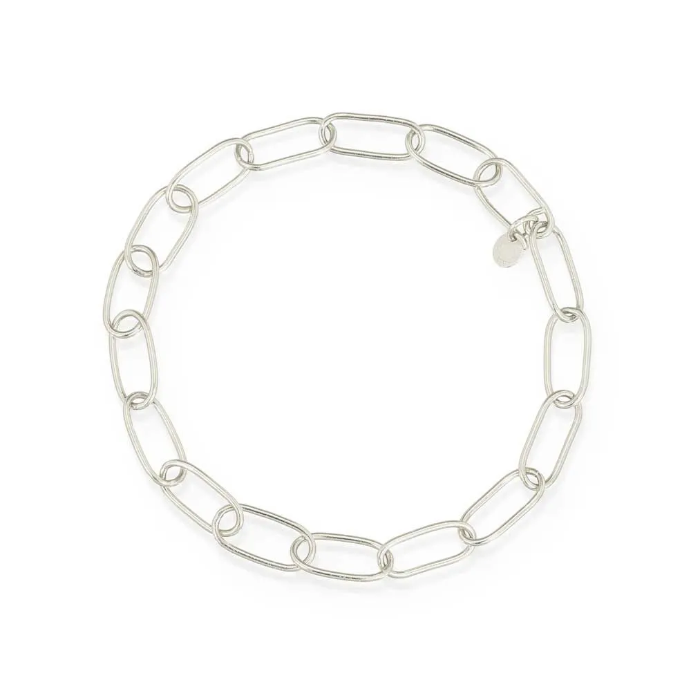 Heavy Risoni Bracelet in silver