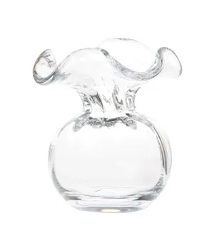 HIBISCUS GLASS CLEAR VASE