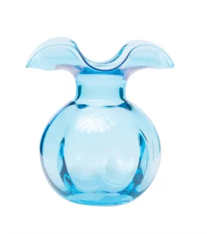 Hibiscus Glass Vase - Aqua