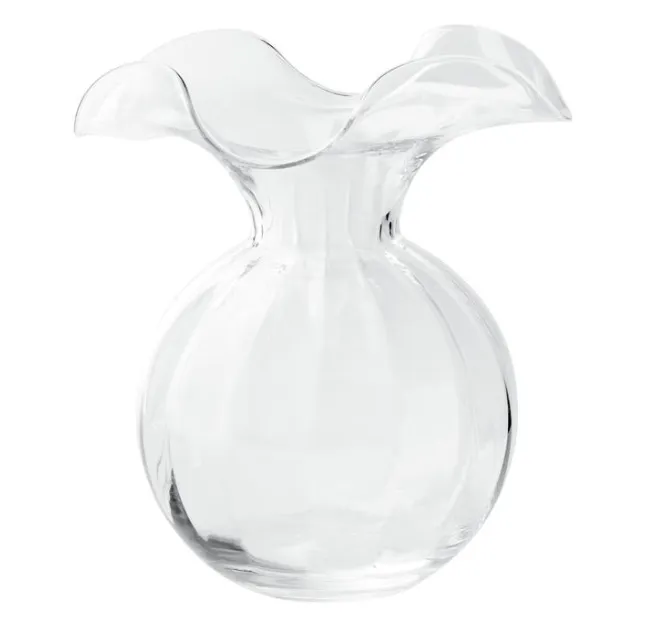 Hibiscus Glass Vase - Clear
