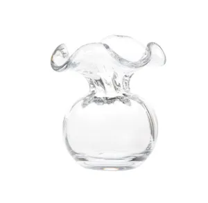 Hibiscus Glass Vase - Clear