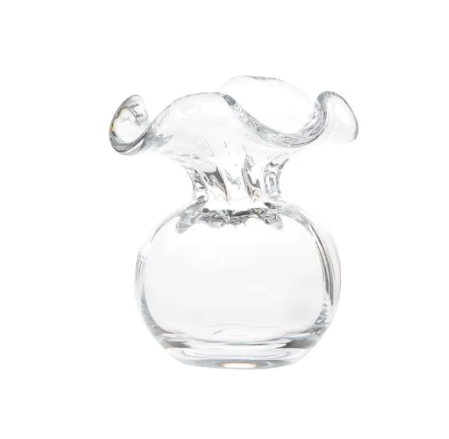 Hibiscus Glass Vase - Clear