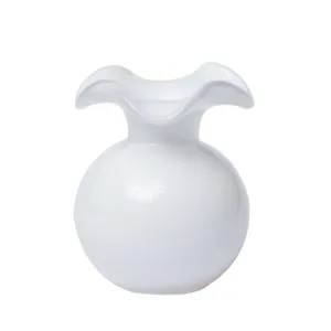Hibiscus Glass Vase - White