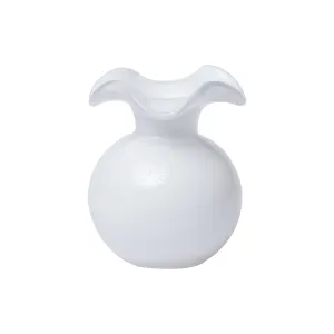 HIBISCUS GLASS WHITE VASE