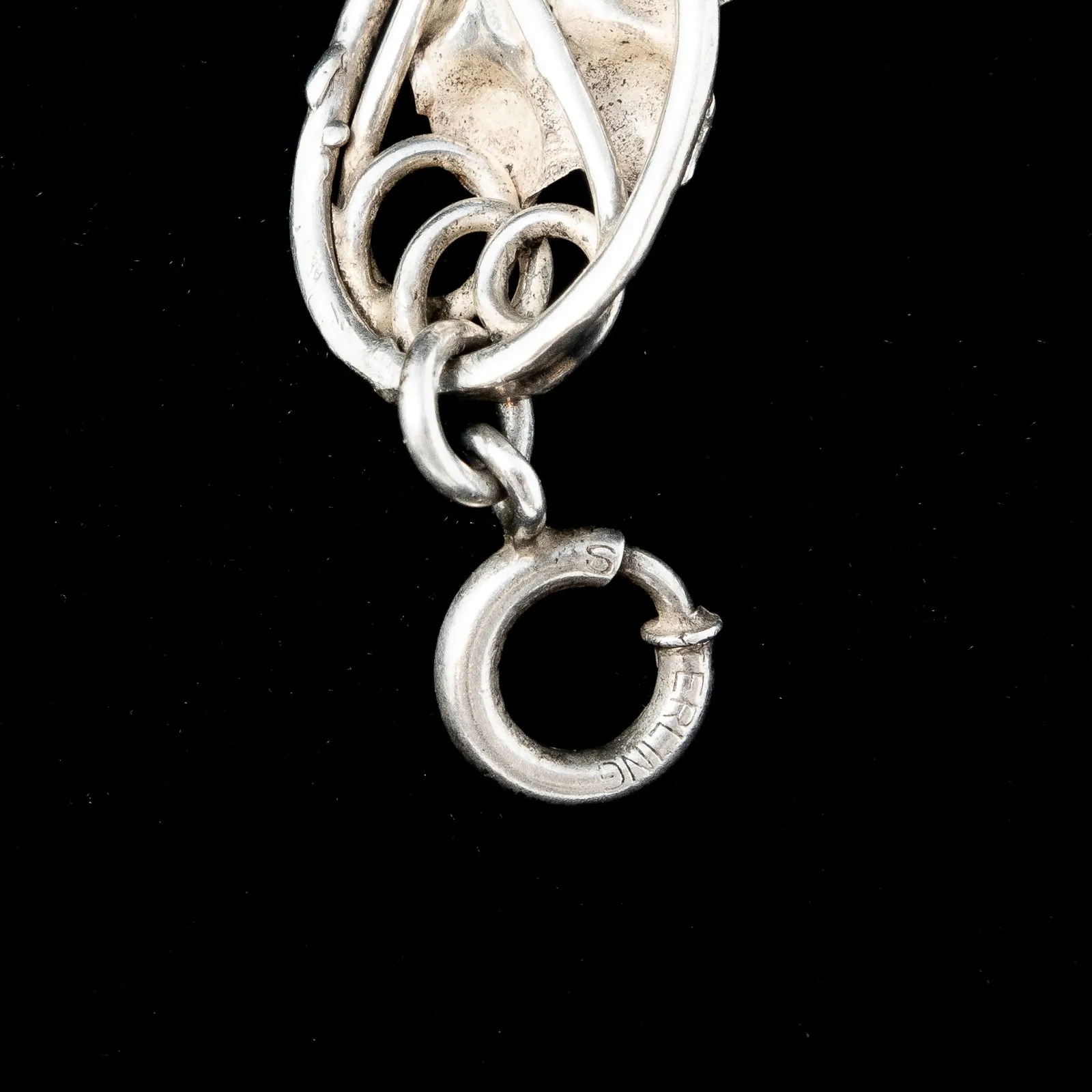 Hobe Sterling Flower Link Bracelet