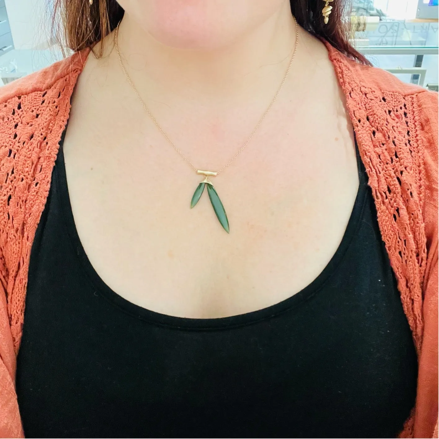 Jade Bamboo Necklace