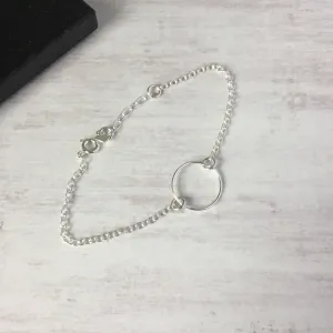 KARMA | Silver Circle Bracelet