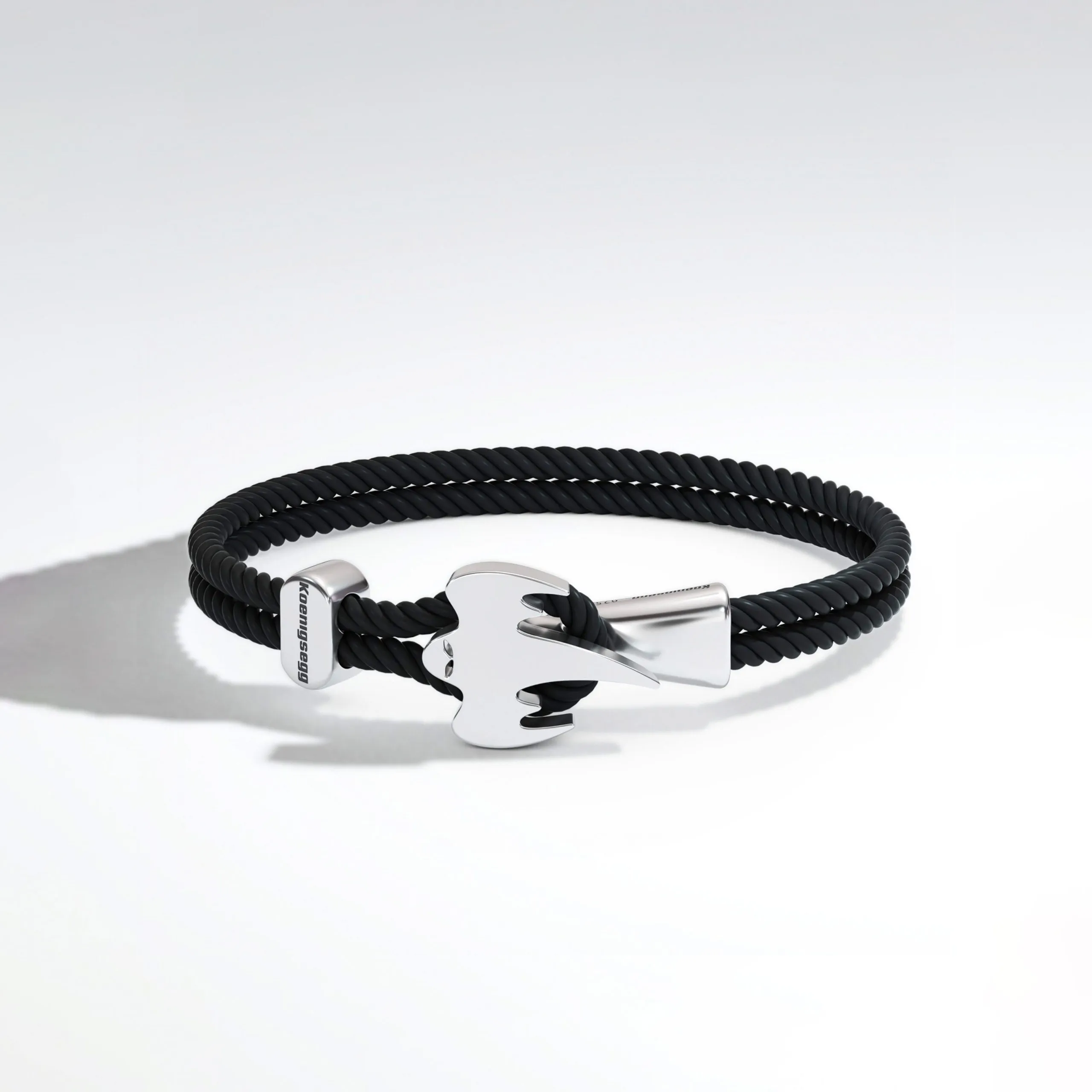 Koenigsegg Ghost Braided Bracelet - Silver