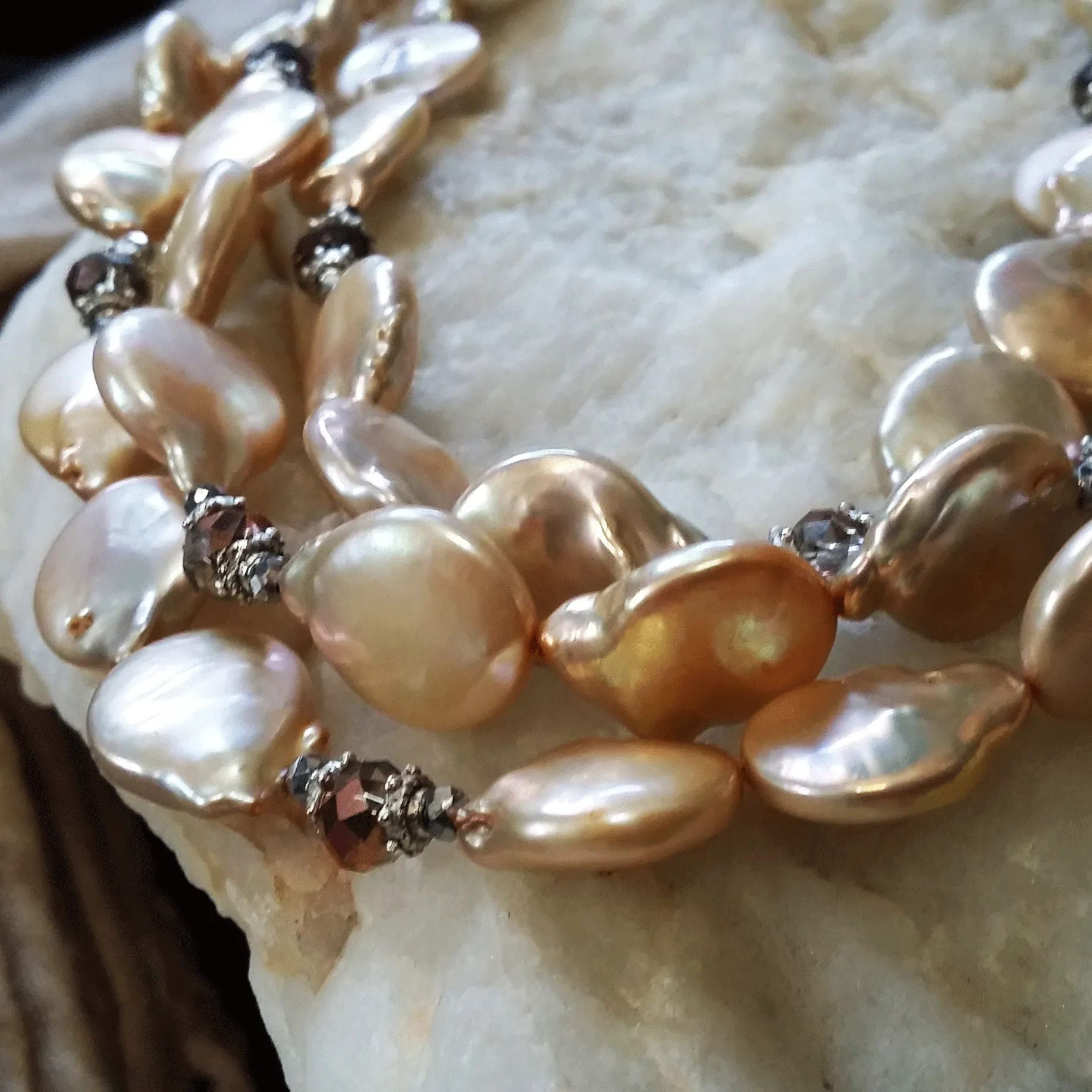 Lady X / Designer Jewelry Silver Necklace Natural Baroque Pearls Hypoallergenic Jewelry Most Popular Jewelry Gift For Women