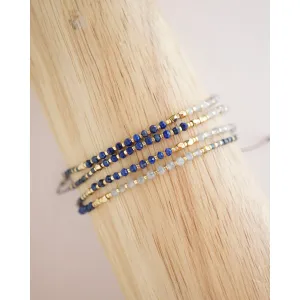 Lapis Lazuli Healing Gemstone Stacking Bracelet