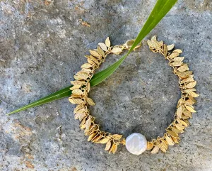 Leaf garland bracelet
