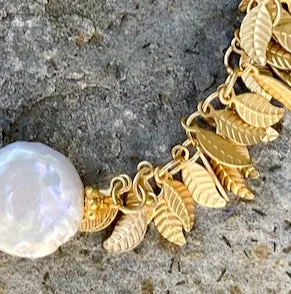 Leaf garland bracelet
