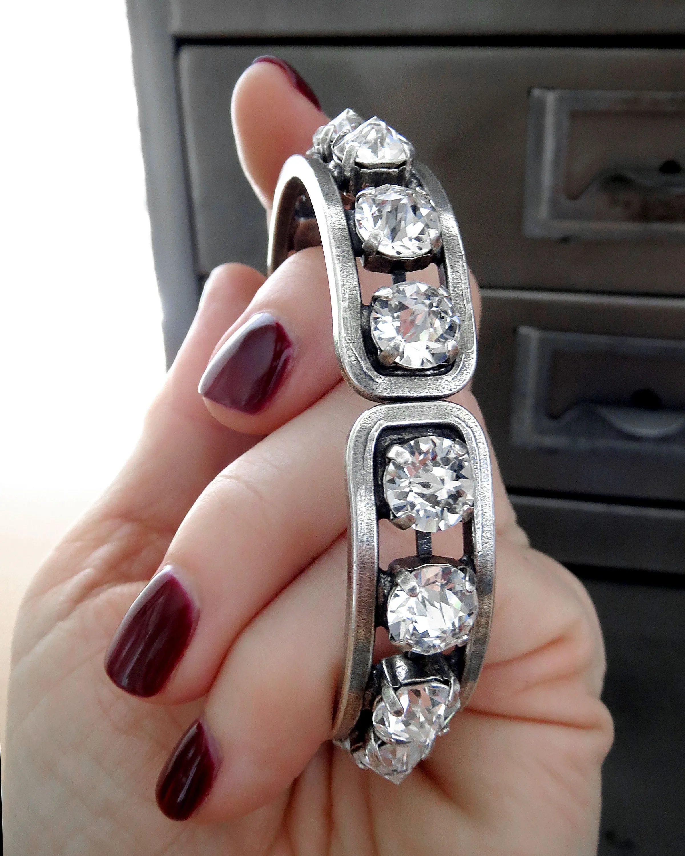 LEGENDARY - Crystal Bracelet in Clear Crystal or Black Diamond
