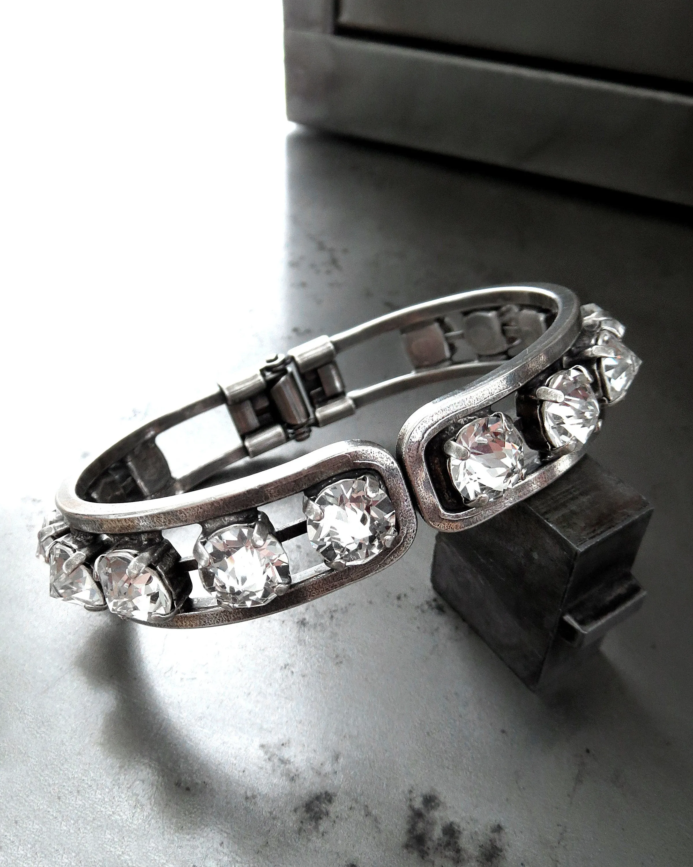 LEGENDARY - Crystal Bracelet in Clear Crystal or Black Diamond