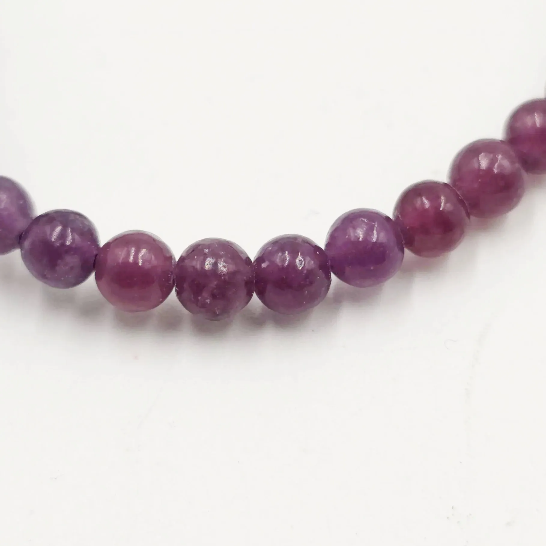 Lepidolite Bead Bracelet 4mm