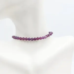 Lepidolite Bead Bracelet 4mm