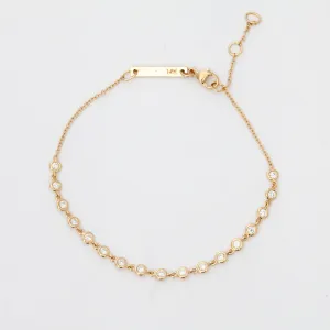 Linked Diamond Tennis Bracelet