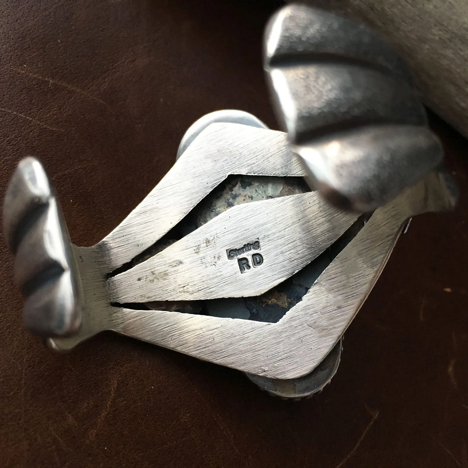 Long Almond Shaped Royston Bracelet for Small Wrists Tufa Casted Handmand