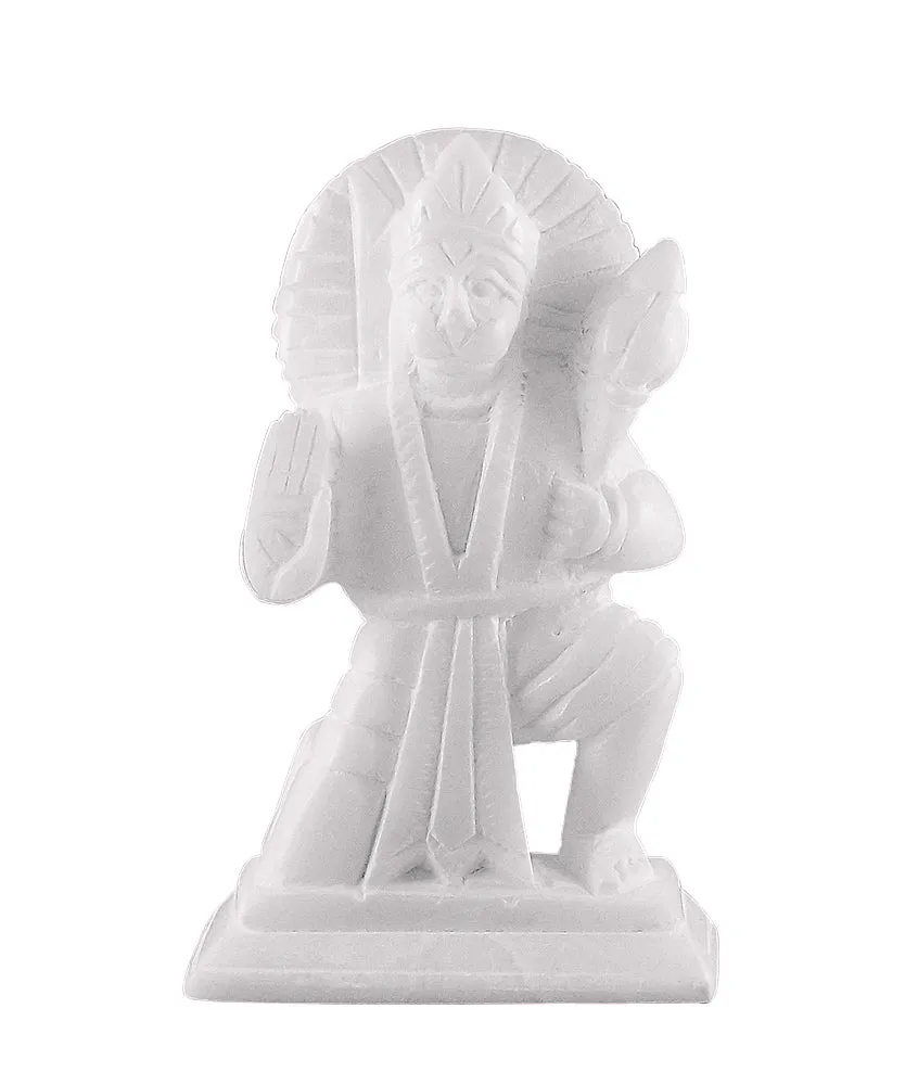 Lord Hanuman in Abhaya Mudra Soft Stone Statue