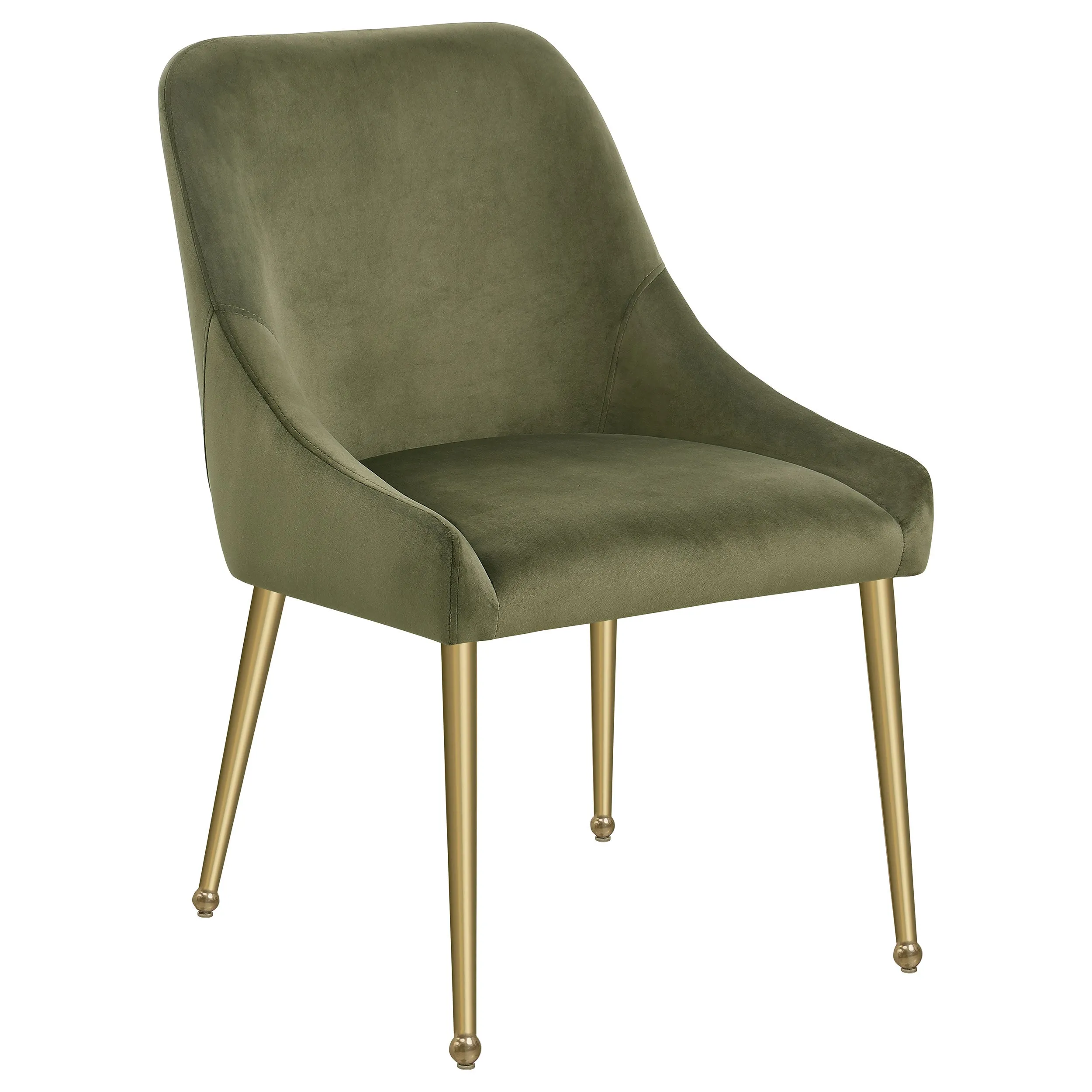 Mayette Upholstered Dining Side Chair Olive (Set of 2)