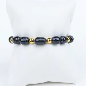 ME™ Owambe 7-inch Black Pearl Bracelet