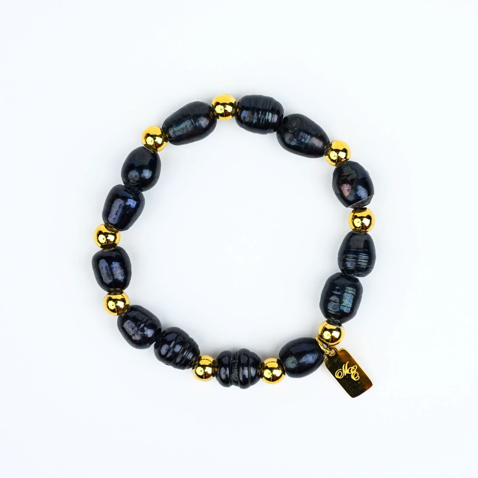 ME™ Owambe 7-inch Black Pearl Bracelet