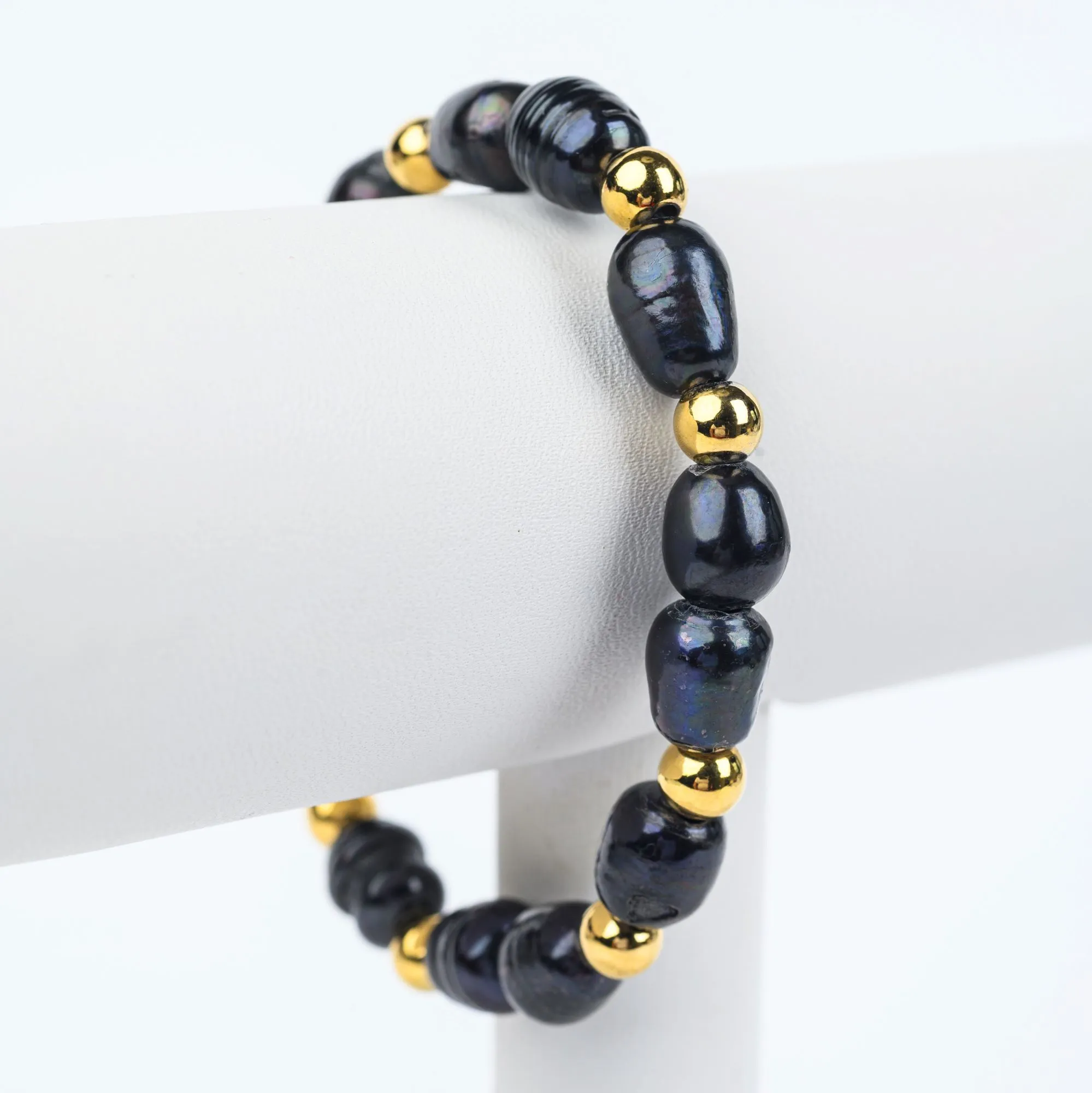 ME™ Owambe 7-inch Black Pearl Bracelet