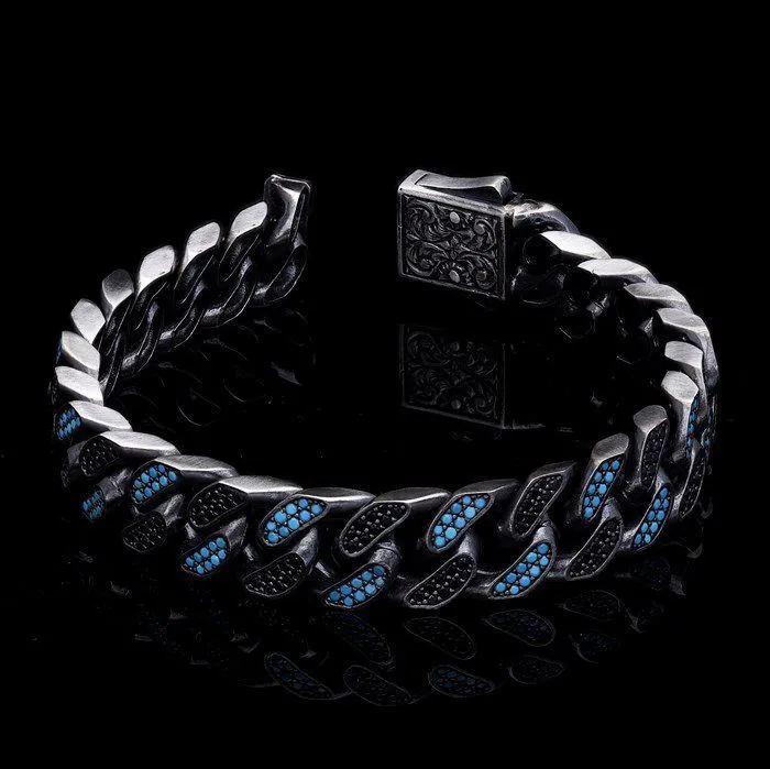 Men’s Sterling Silver Curb Chain Bracelet