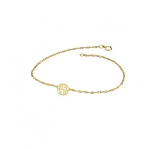Mini Block Monogram Bracelet