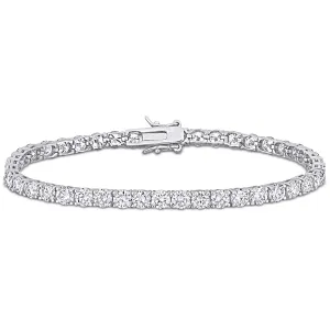 Moissanite Silver Tennis Bracelet