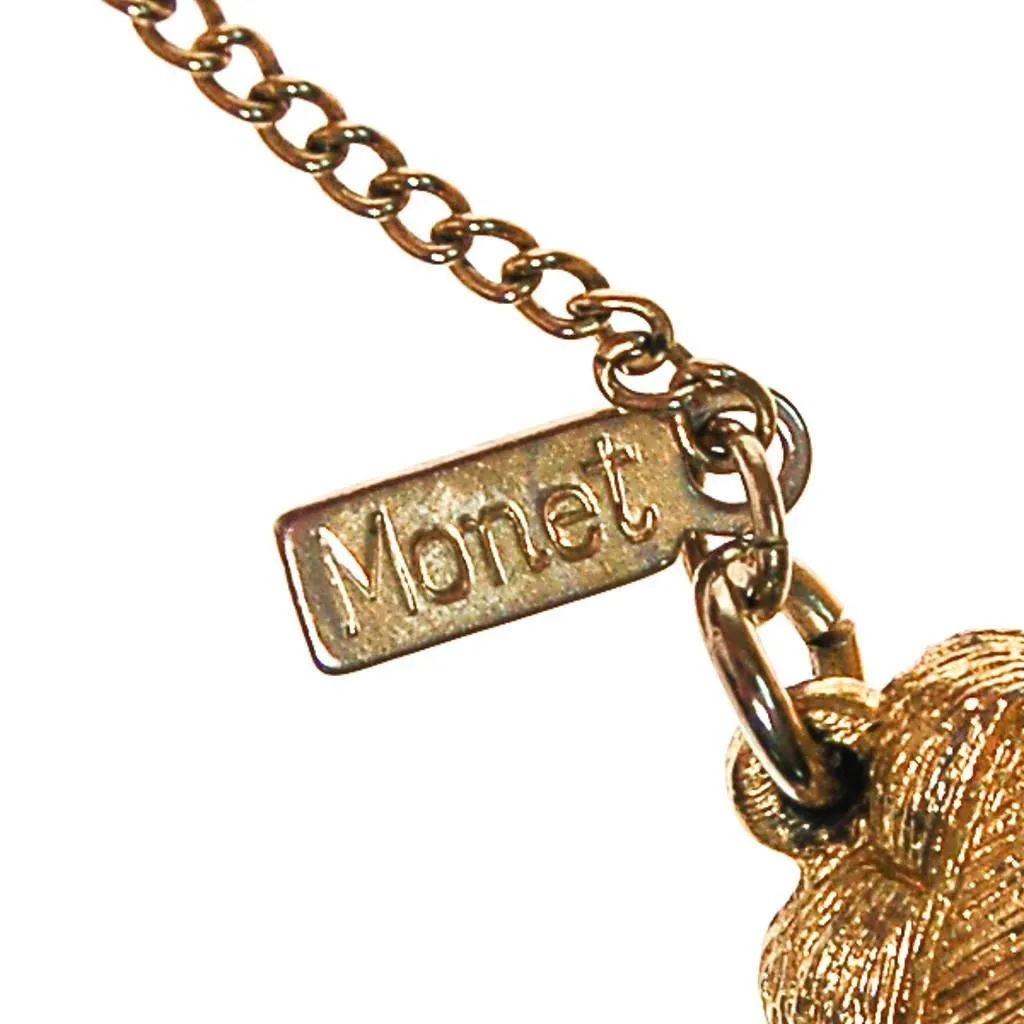 Monet Triple Strand Gold Link Bracelet