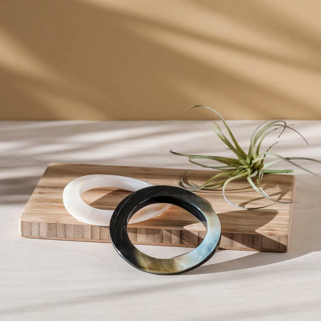 Mother-of-Pearl Bangle, Pearl White - Shell Jewelry