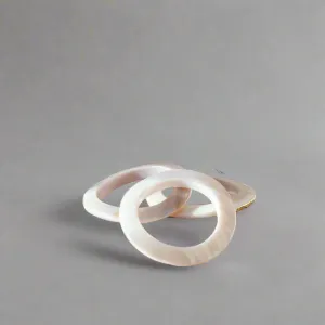 Mother-of-Pearl Bangle, Pearl White - Shell Jewelry
