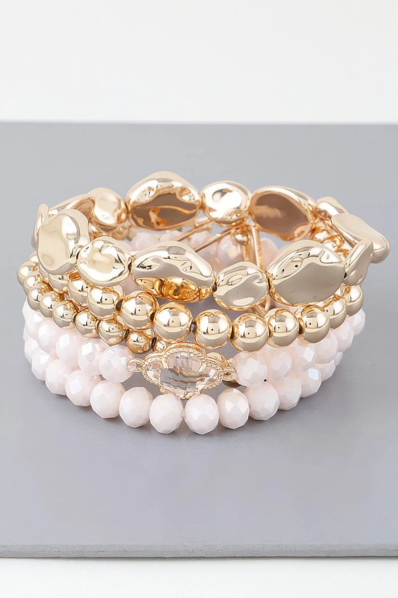 Multi Frosty Bead Bracelet