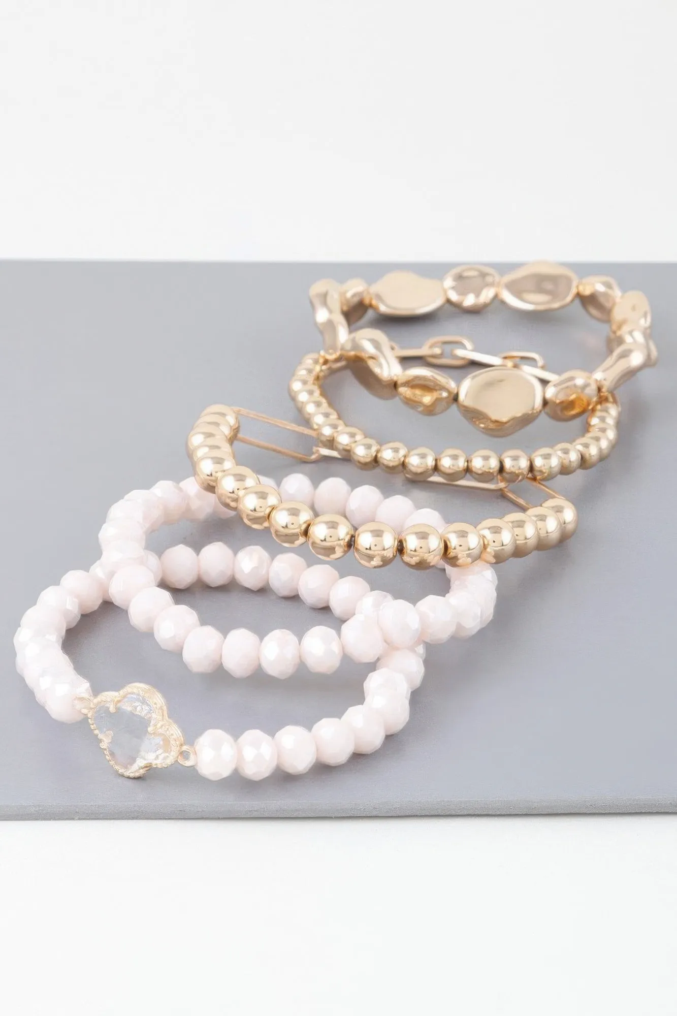 Multi Frosty Bead Bracelet