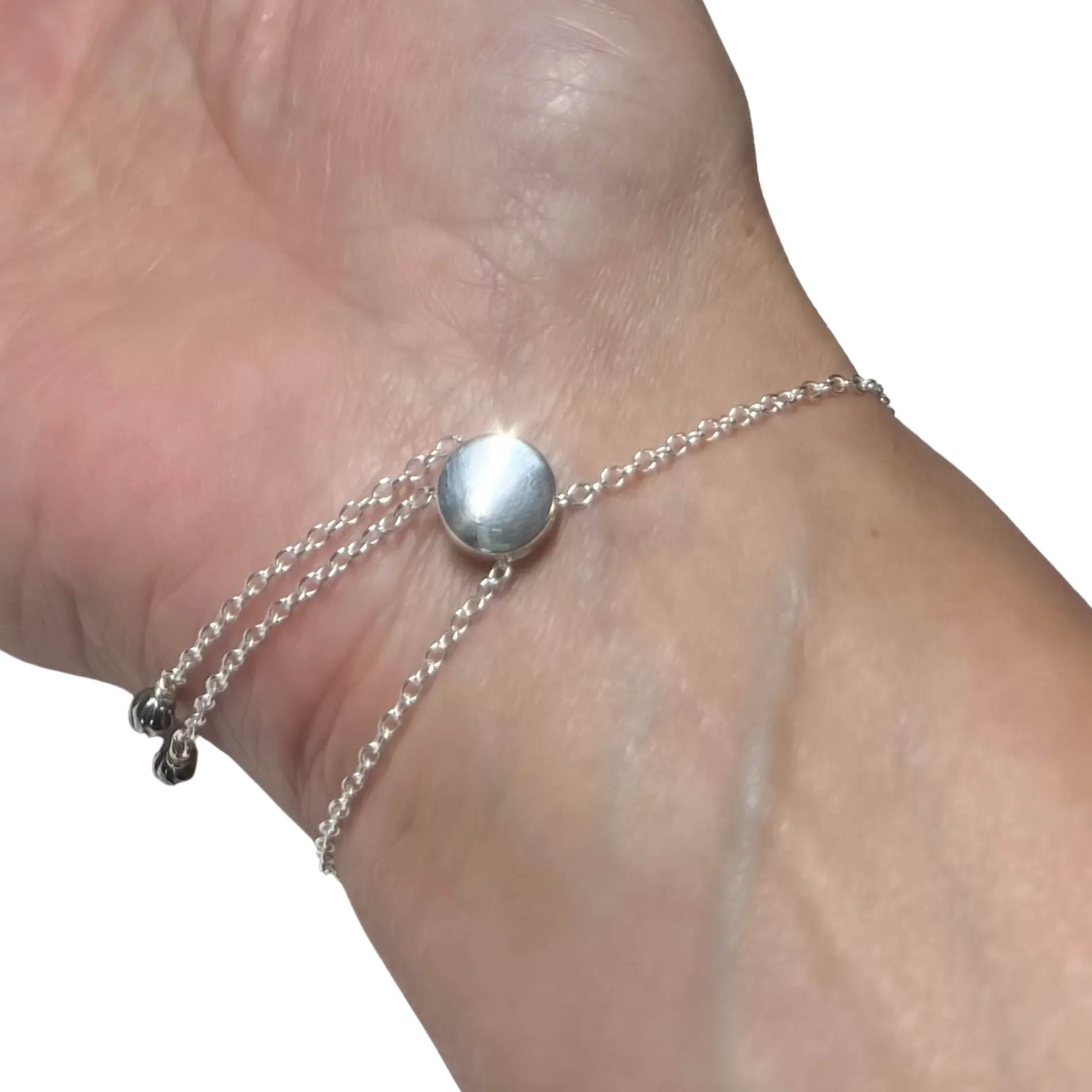 Murano Glass Colorful Bolo Sterling Silver Adjustable Bracelet