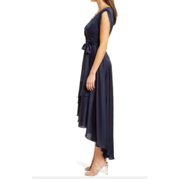 New ~ LULU'S ~ Fallen for You Satin High-Low Dress Size S GORGEOUS