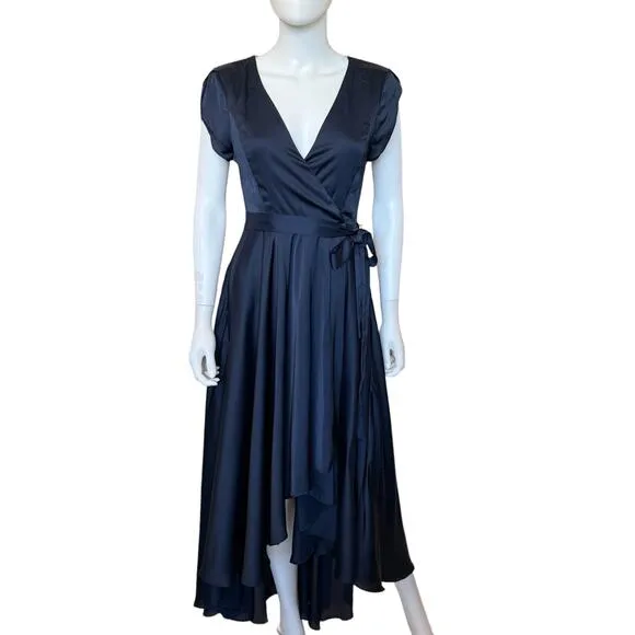 New ~ LULU'S ~ Fallen for You Satin High-Low Dress Size S GORGEOUS