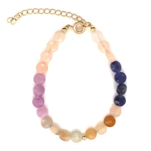 Ombre Coin Gemstone Bracelet