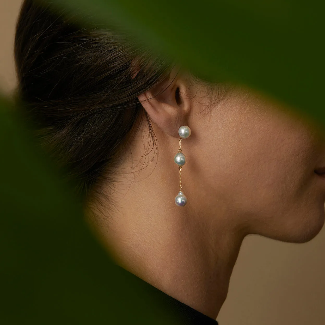 One-of-a-Kind Akoya Pearl Drop Earrings | APE26-OOAK