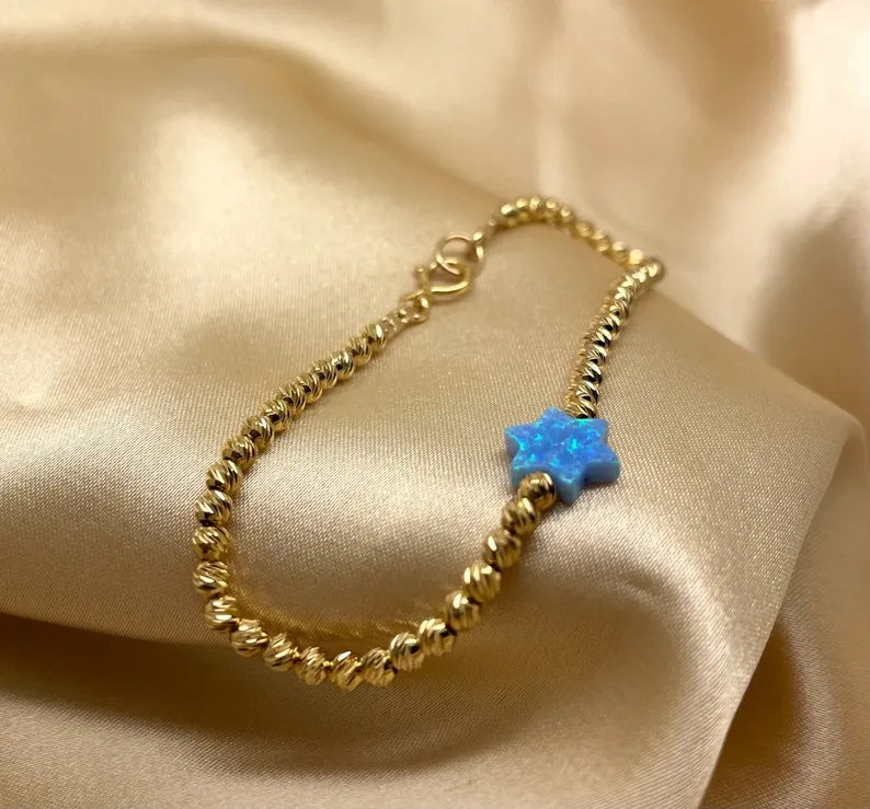 Opal Charm Bracelet for Protection & Good Luck