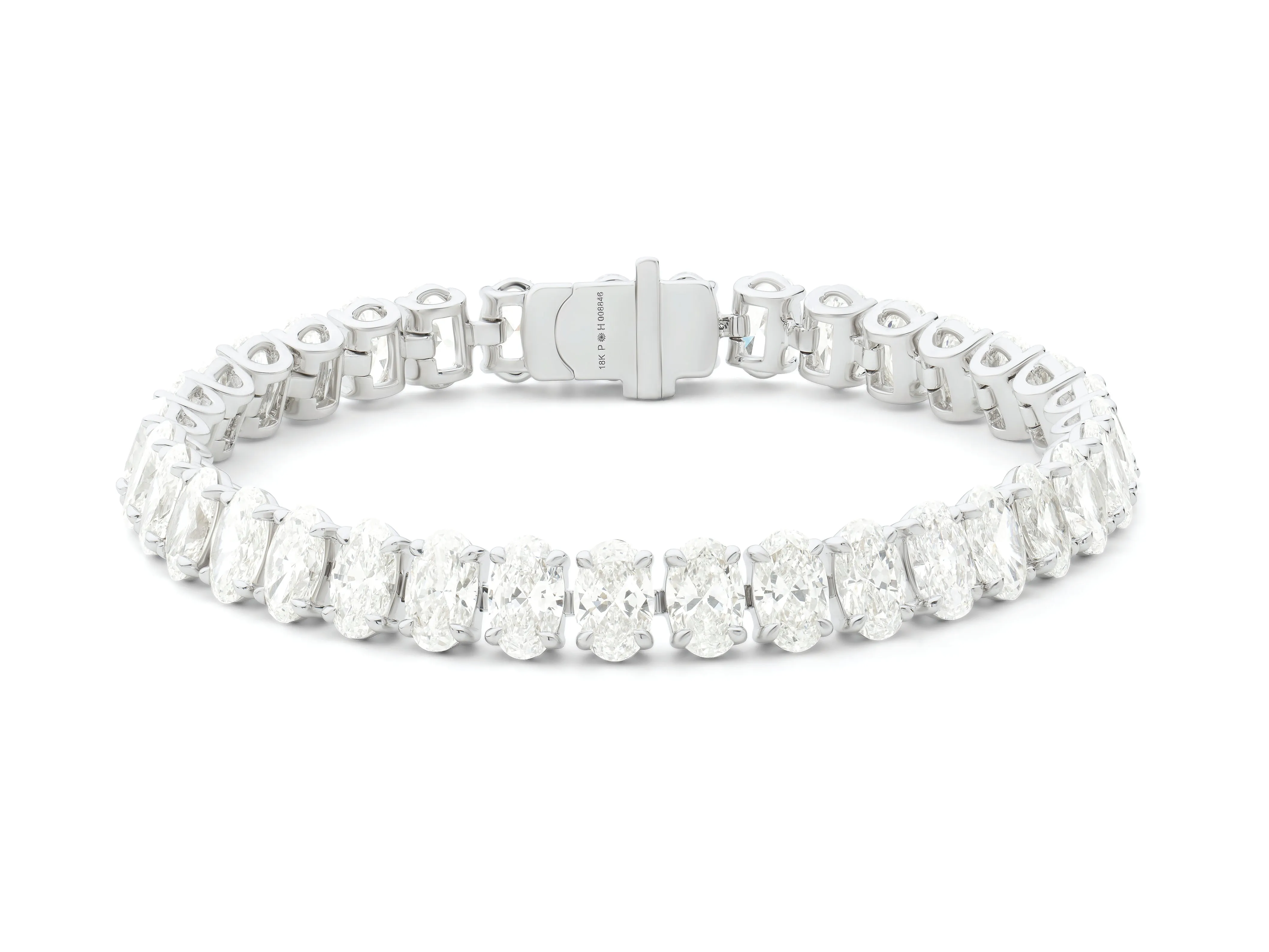Oval Diamond Line Bracelet