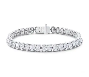 Oval Diamond Line Bracelet