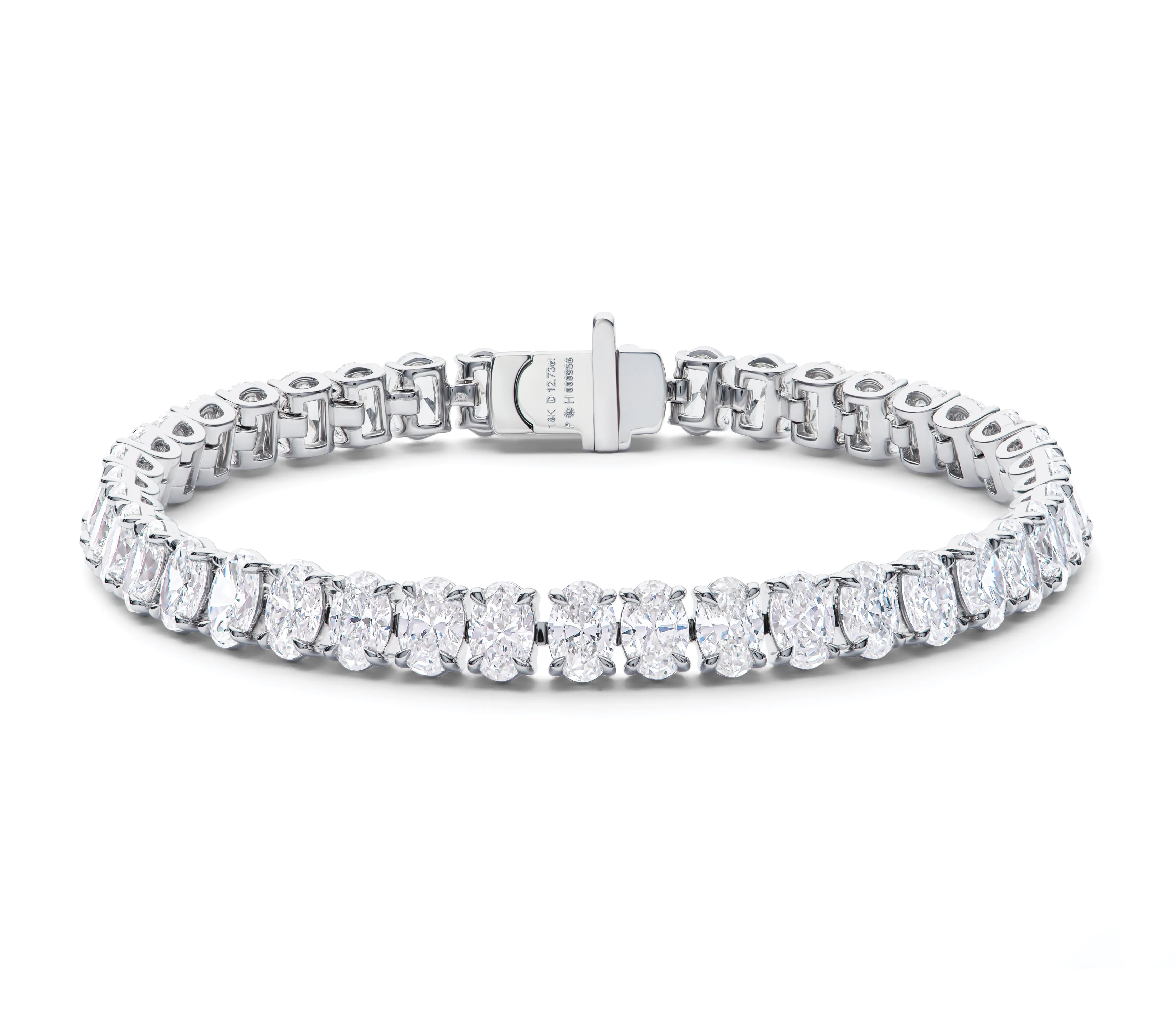 Oval Diamond Line Bracelet