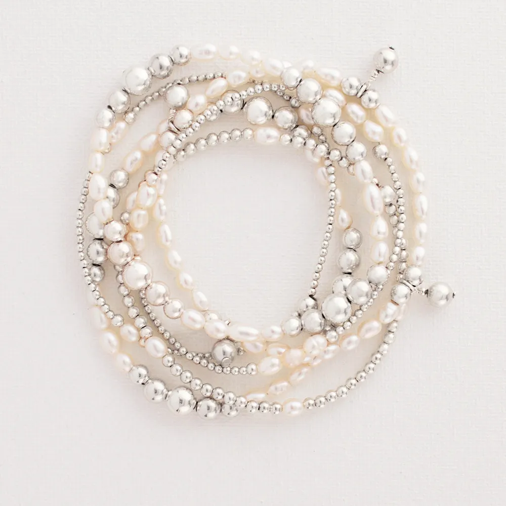 Pearl Fire Bracelet Set