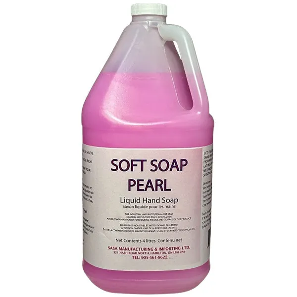 Pearl - Soft Hand Soap 4X4 Lt - Canadian Distribution