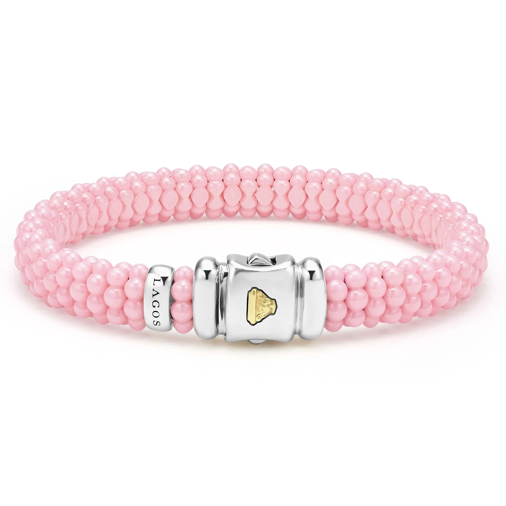 Pink Caviar BCRF Ceramic Beaded Bracelet | 9mm