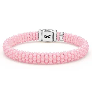 Pink Caviar BCRF Ceramic Beaded Bracelet | 9mm