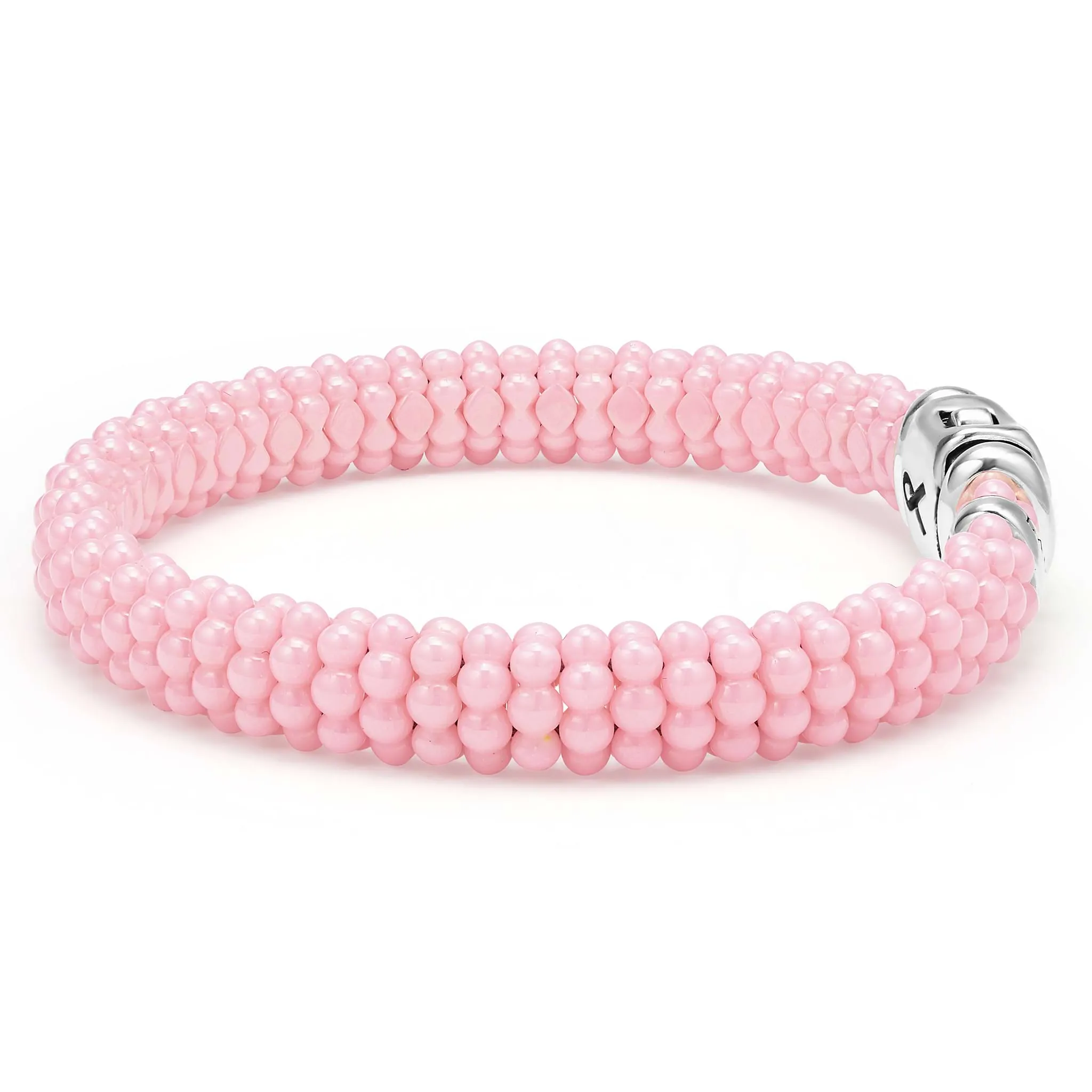 Pink Caviar BCRF Ceramic Beaded Bracelet | 9mm